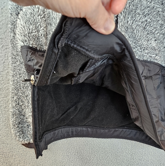 Outdoor Collection By International 26 Mixed Media Faux Sherpa Nylon Hooded - Picture 7 of 10